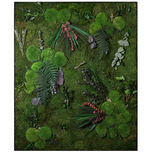 Mosschilderij Rechthoek Staal - Jungle Style Wild