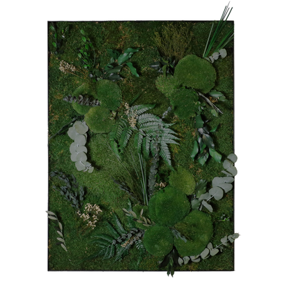 Mosschilderij Rechthoek Staal - Jungle Style Wild