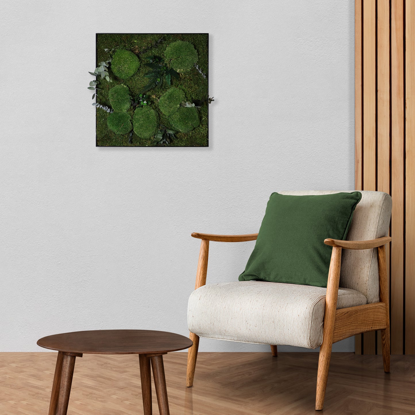 Mosschilderij Rechthoek Staal - Jungle Style Kalm